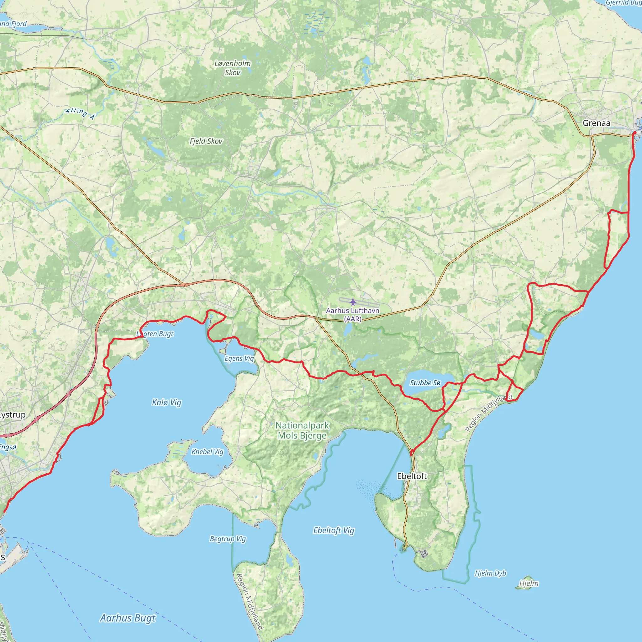 Molsruten mobile static map