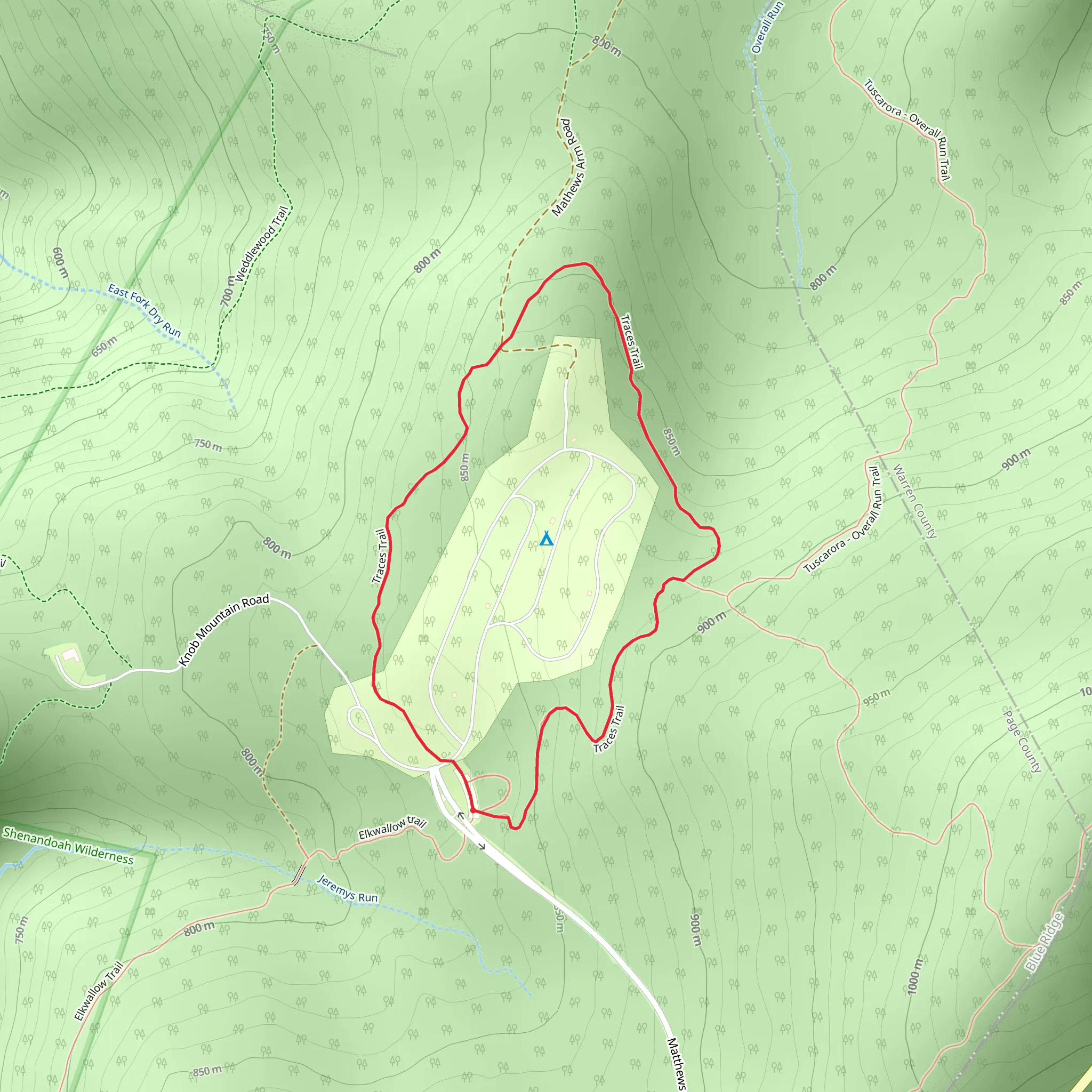 Traces Nature Loop Trail mobile static map