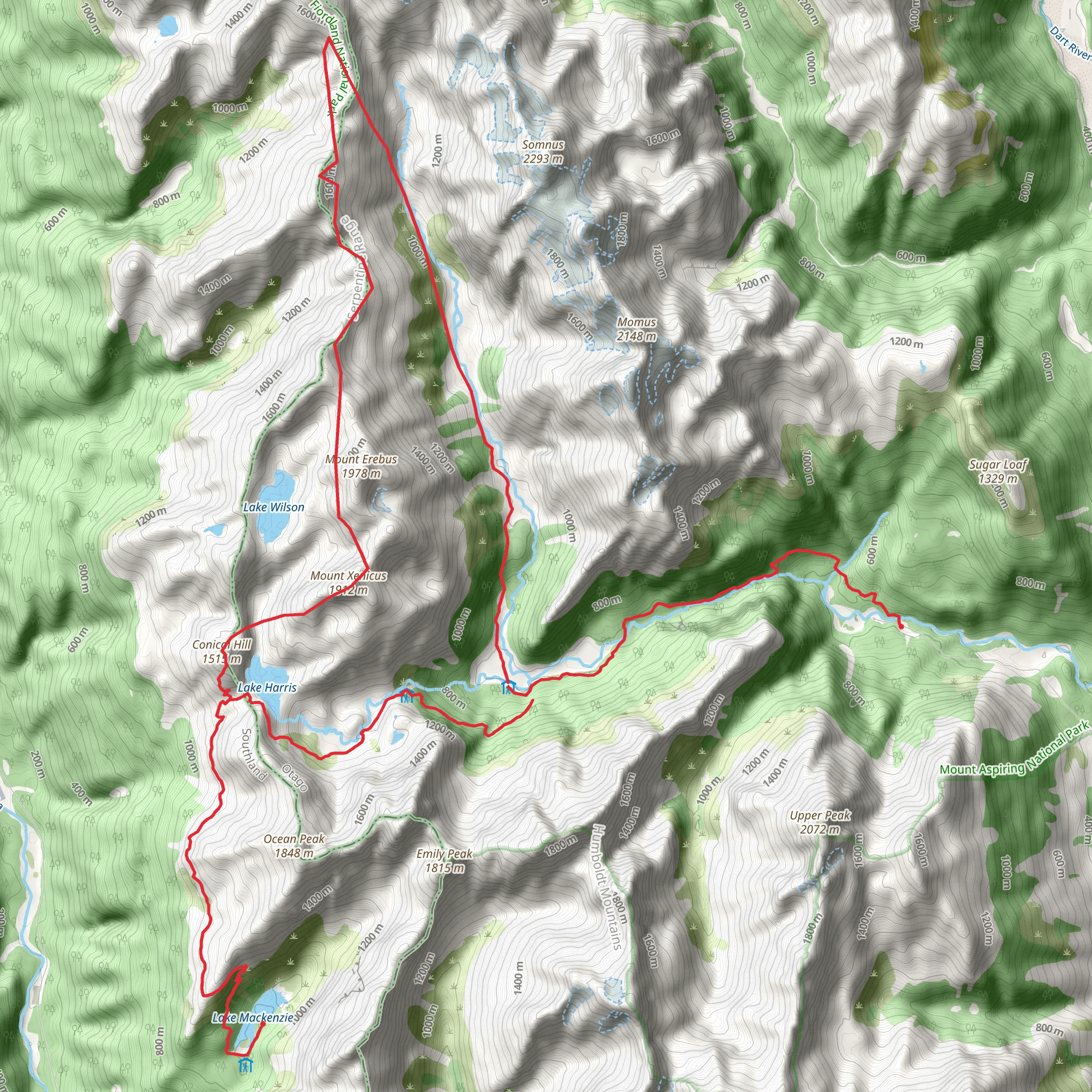 Serpentine Range mobile static map