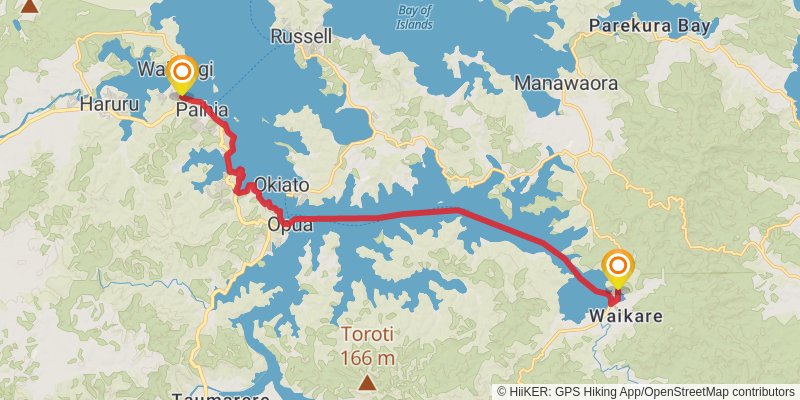 Te Araroa North Island stage 14 Map