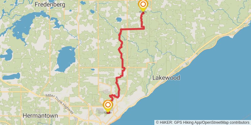 Superior Hiking Trail stage 4 Map