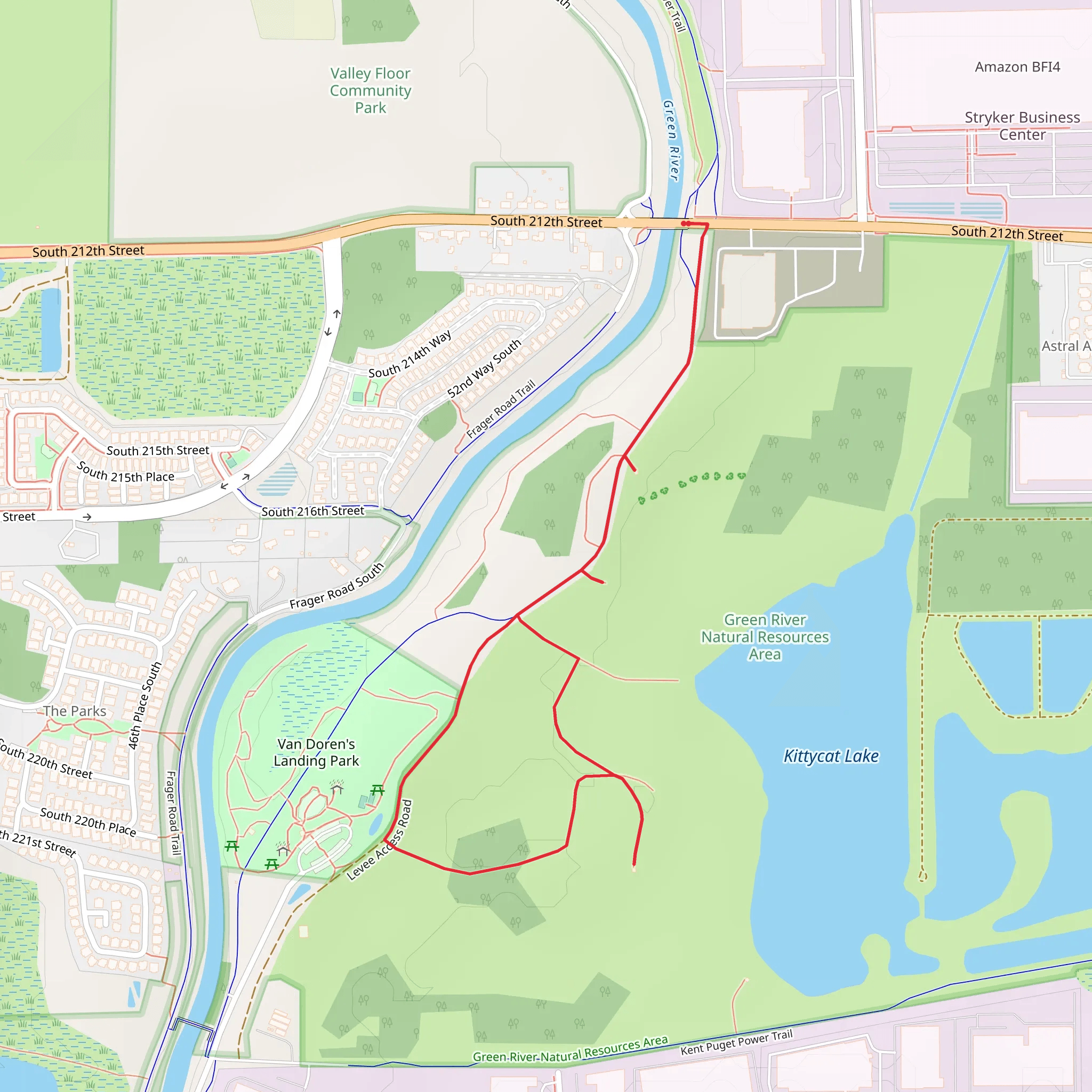 Green River Natural Resources Area Loop mobile static map
