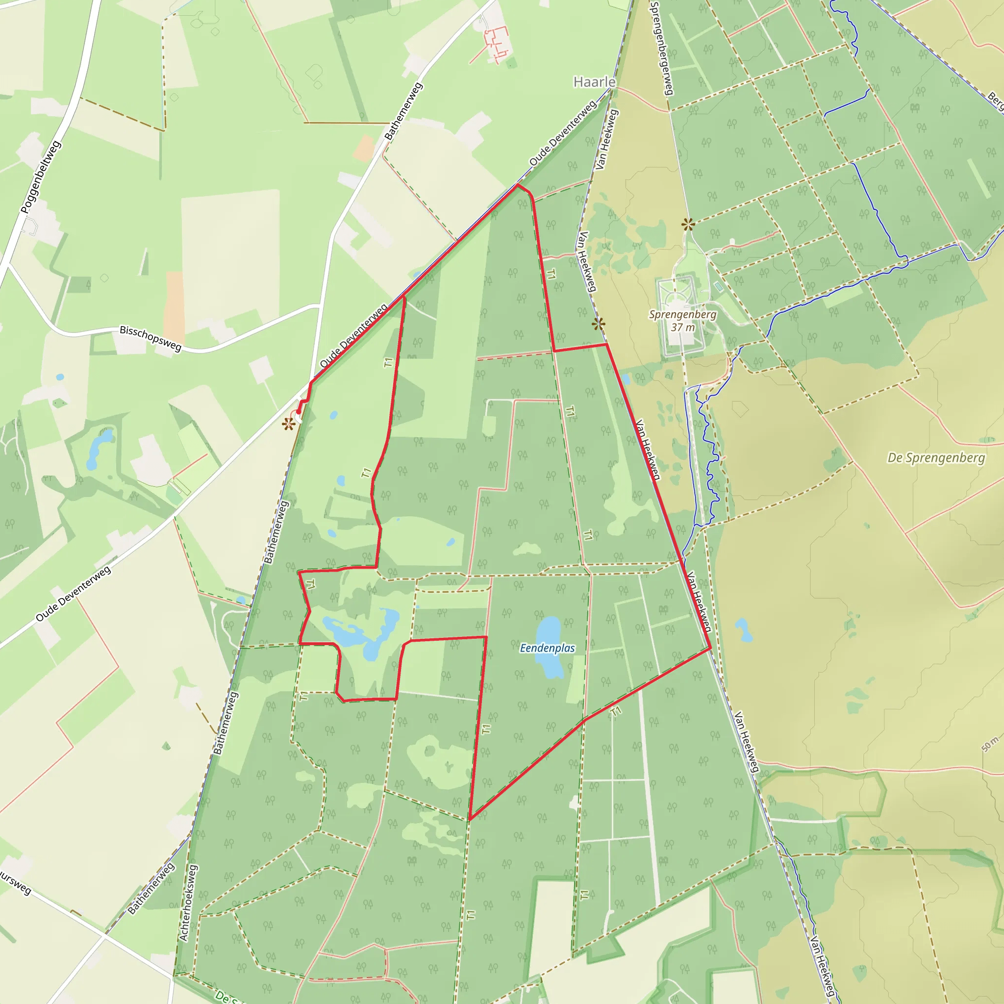 Landenbos and Fazantenwei Loop mobile static map