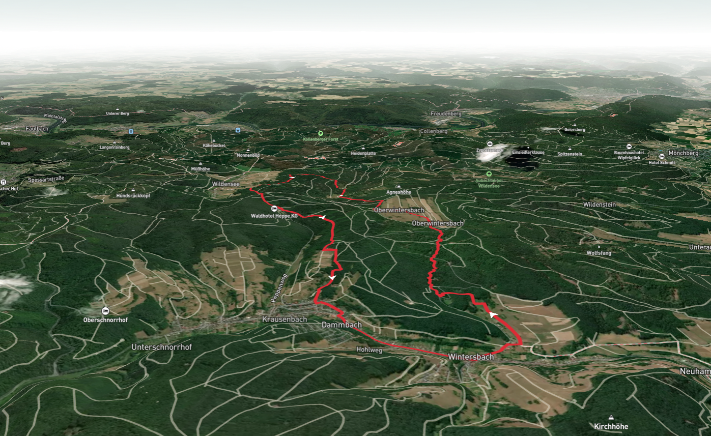 Geißhöhe Loop via Kulturweg Dammbach - Wintersbach