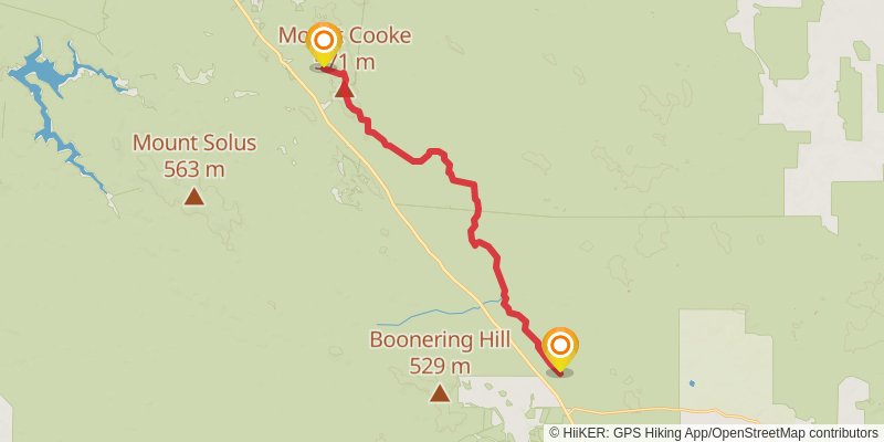Bibbulmun Track stage 7 Map