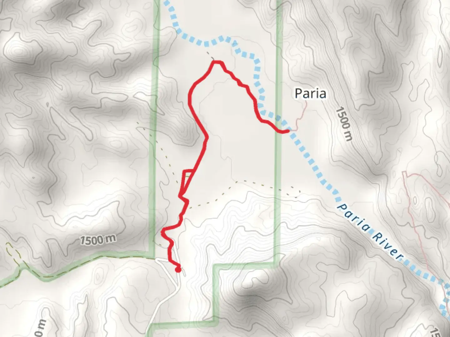 An image depicting the trail Pariah Cemetery and Trail Through Ghost Town Pahreah and its surrounding area.