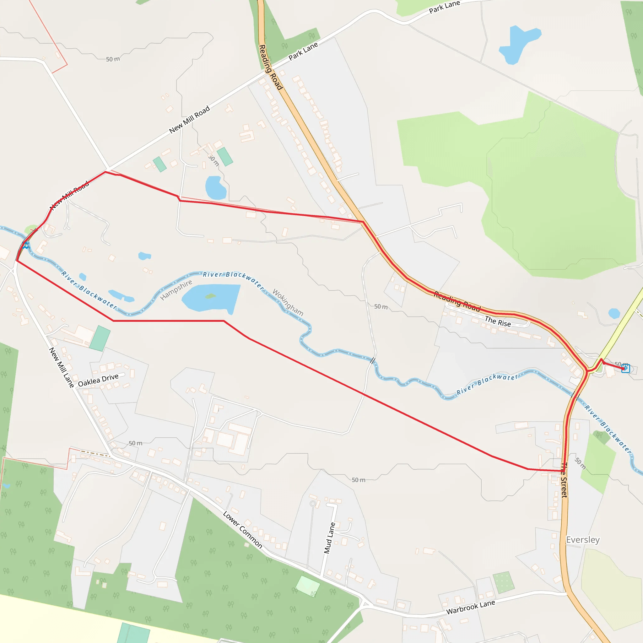 River Blackwater mobile static map