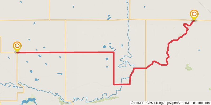 North Country Trail stage 28 Map