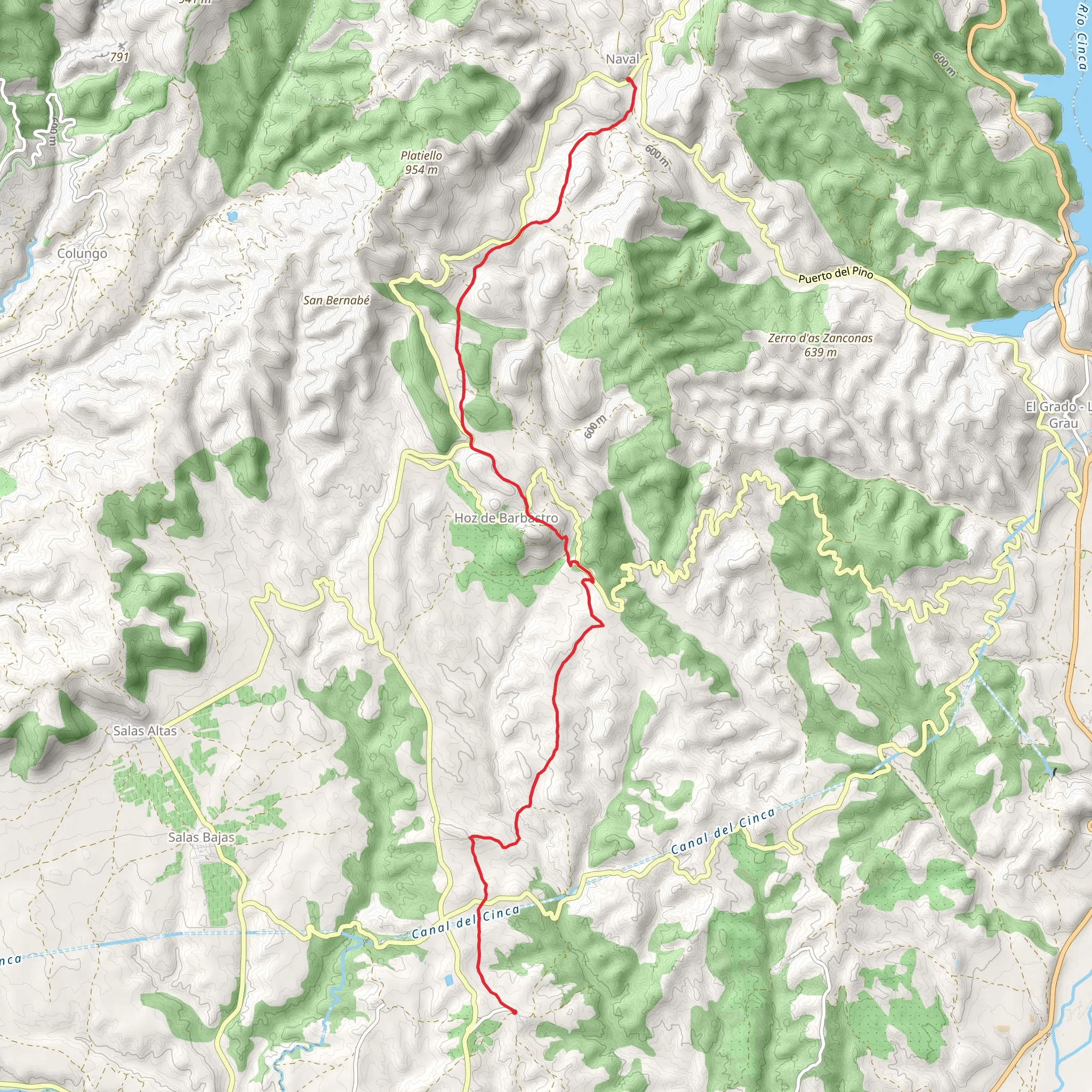 Route of Transhumance PR HU 72 mobile static map