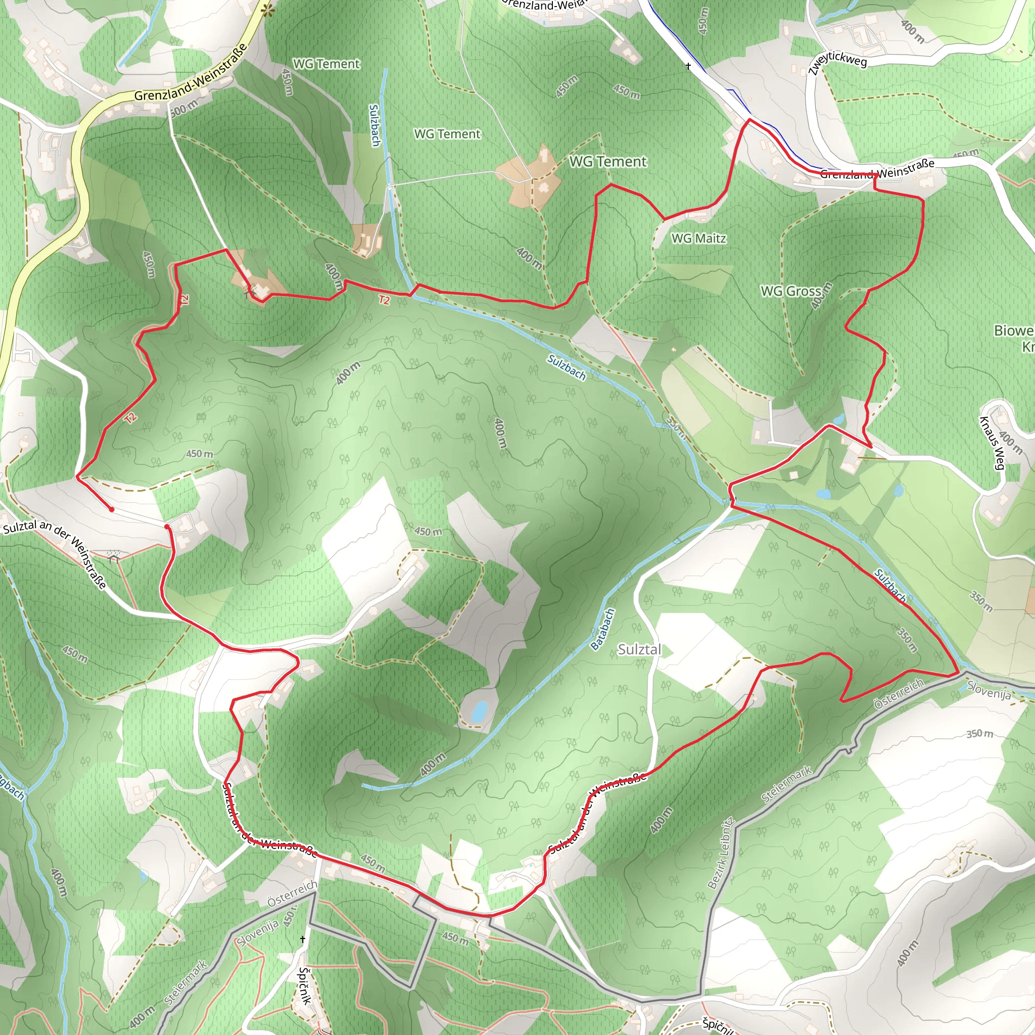 Sulztal Weg Loop mobile static map