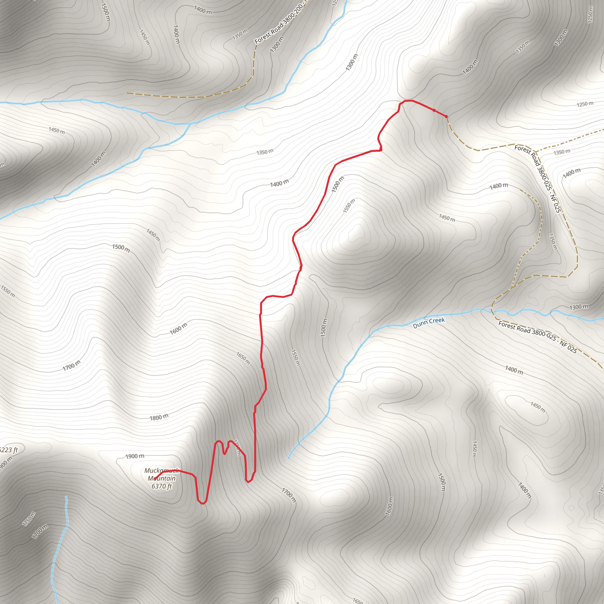 Muckamuck Trail mobile static map
