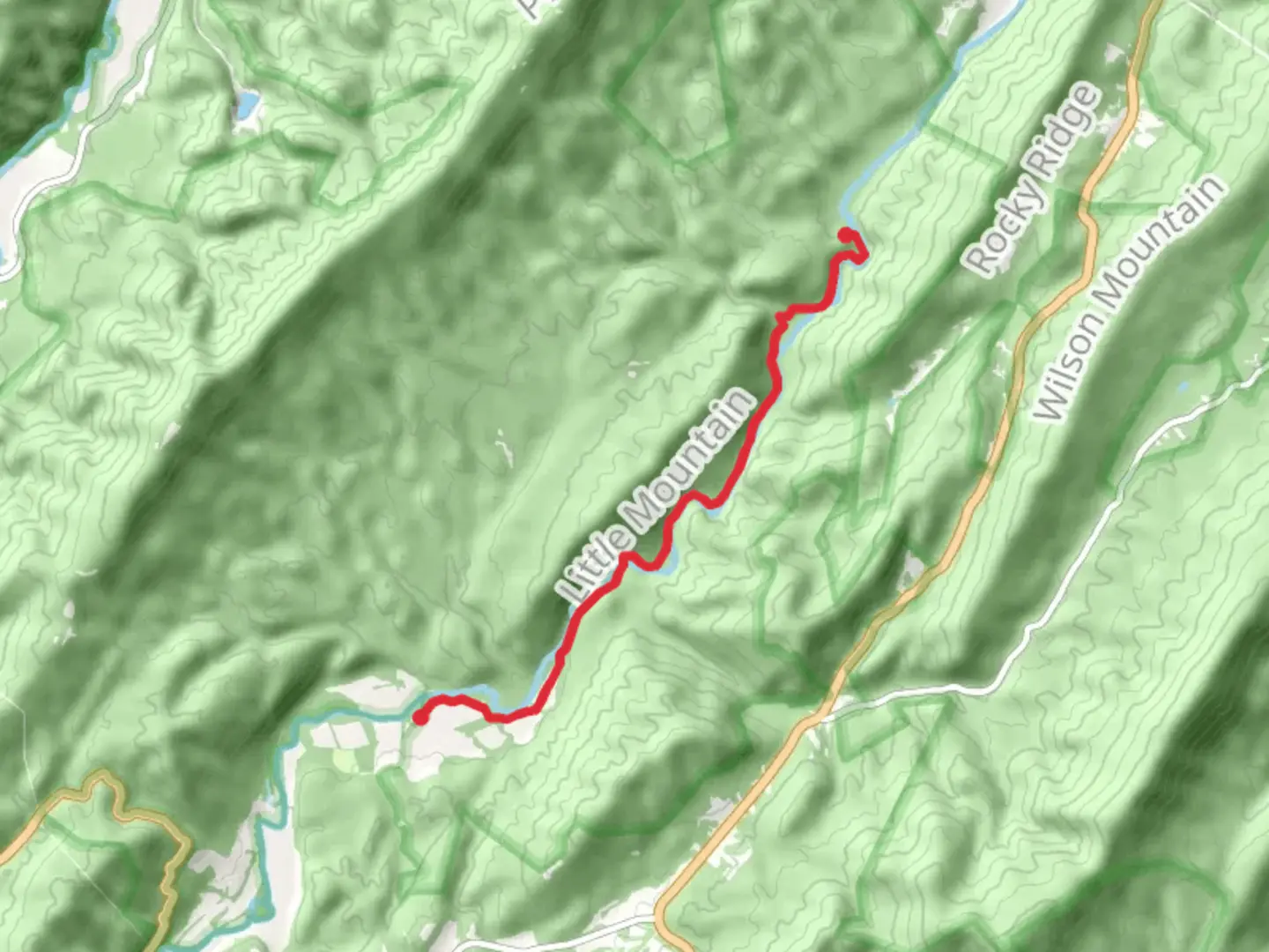 An image depicting the trail Hidden Valley Trail and its surrounding area.