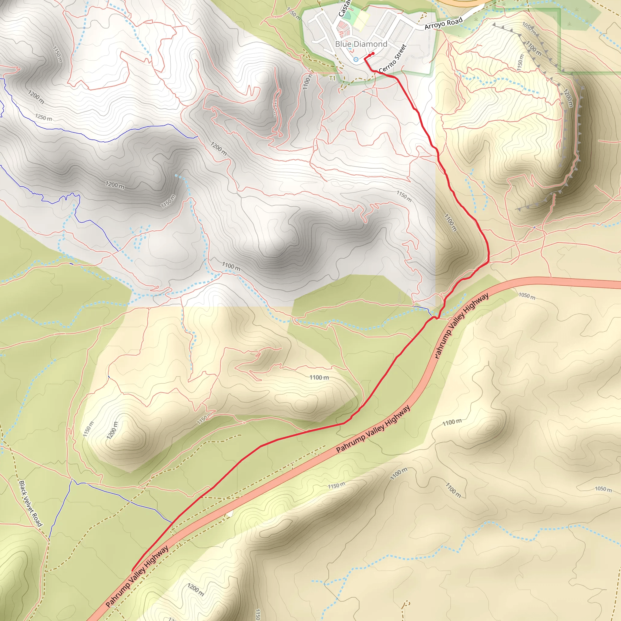 Old Spanish Trail mobile static map