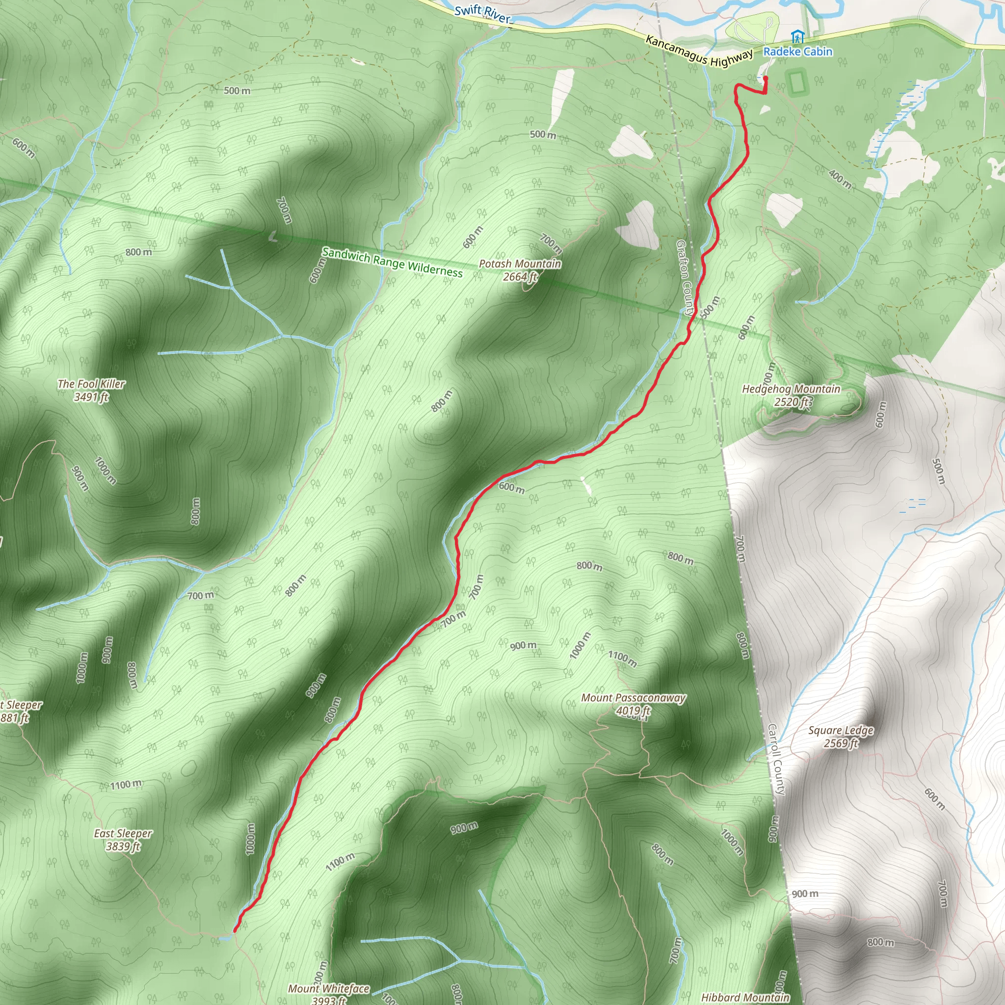 Downes Brook Trail mobile static map
