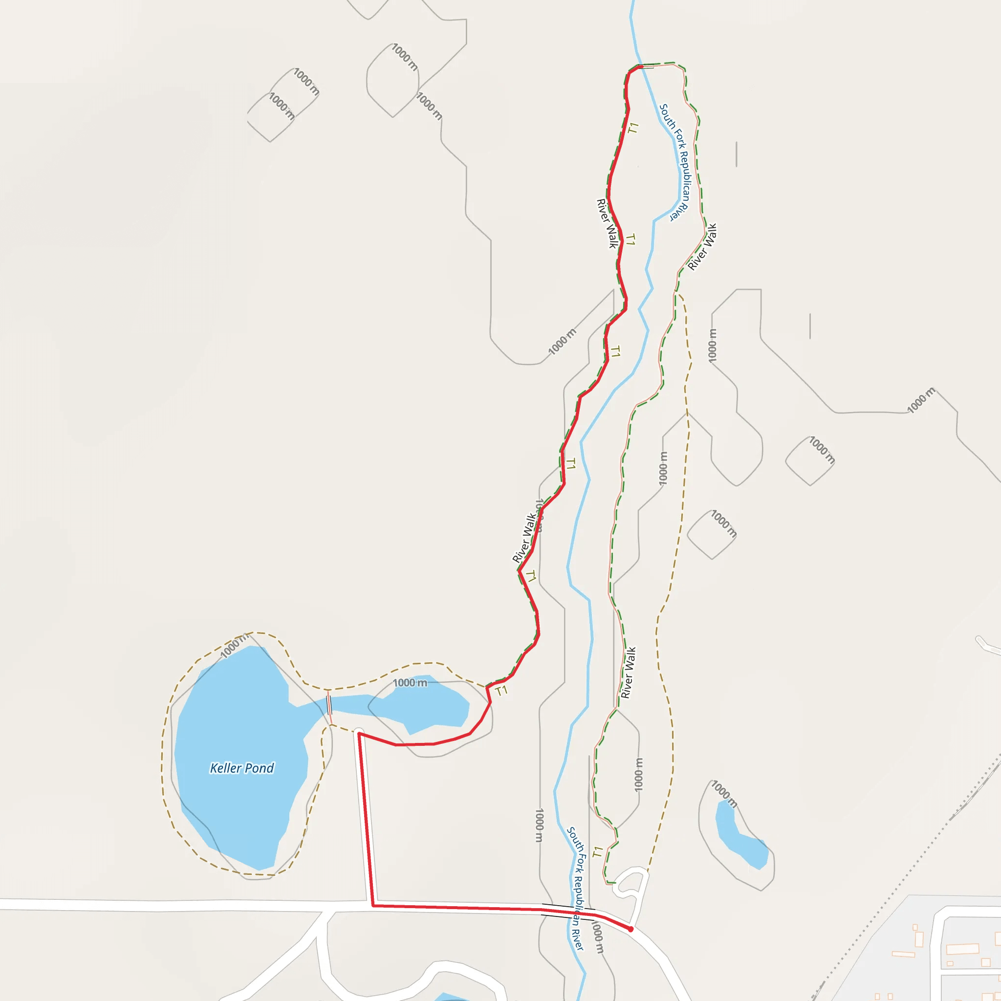 Republic River Walk mobile static map