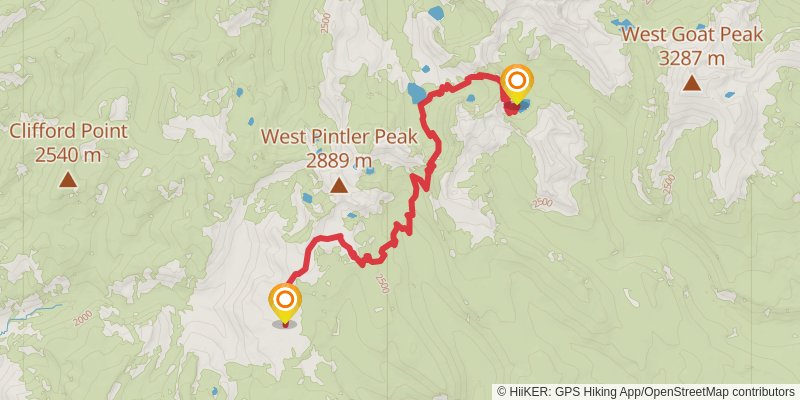 Continental Divide Trail - Montana And Idaho stage 36 Map