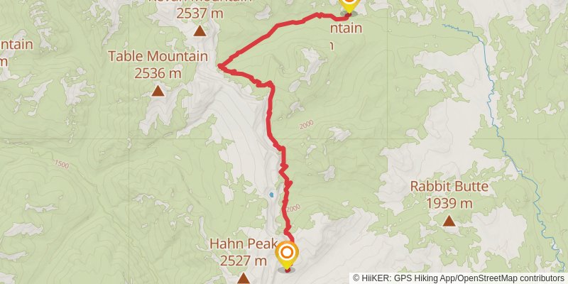 Continental Divide Trail - Montana And Idaho stage 72 Map
