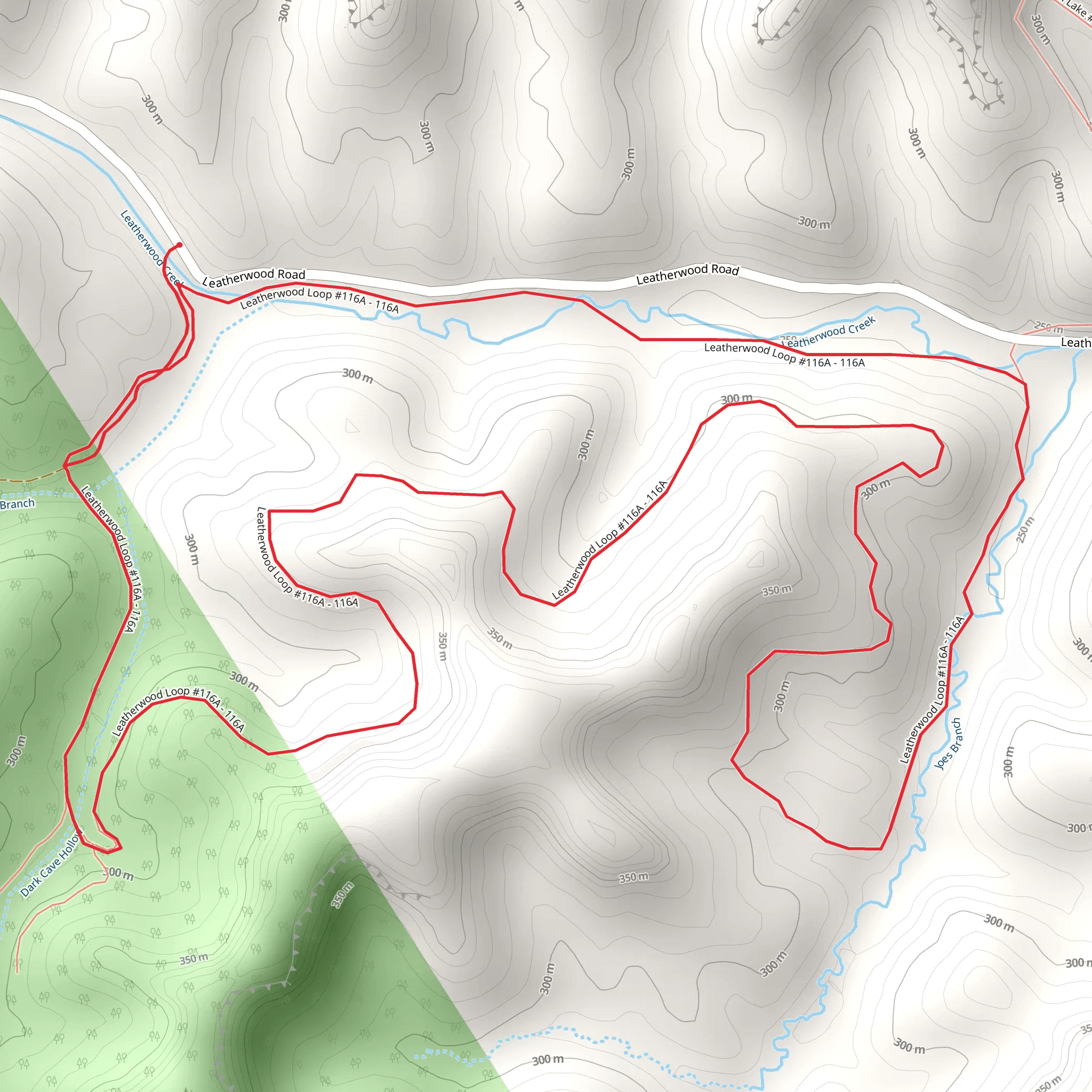 Leatherwood Loop mobile static map