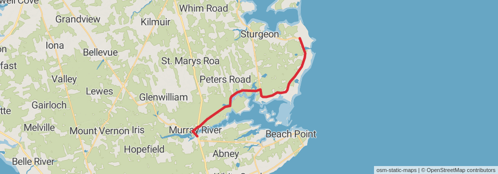 The Island Walk - Prince Edward Island stage 29 Map