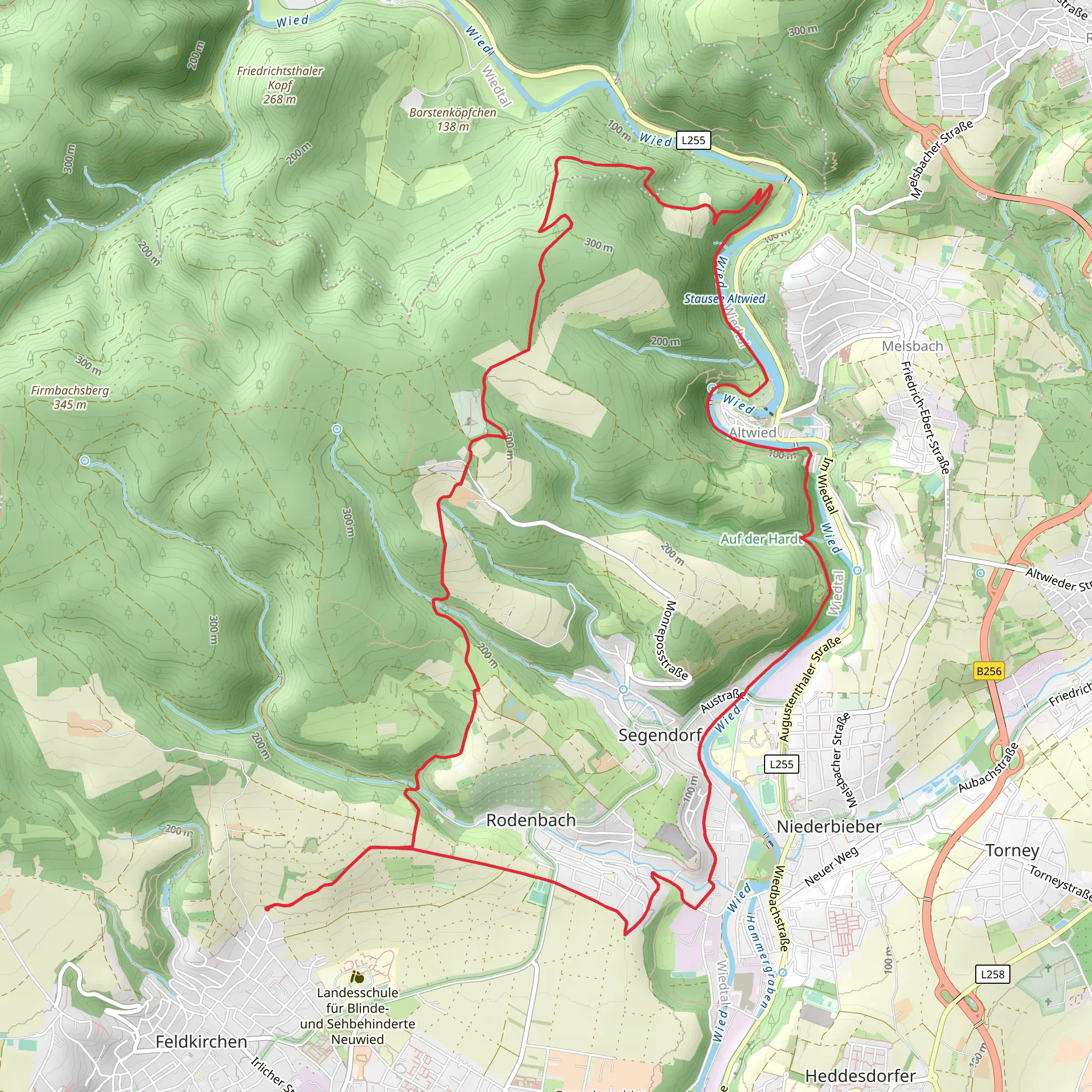 Segendorfer Wald Loop mobile static map