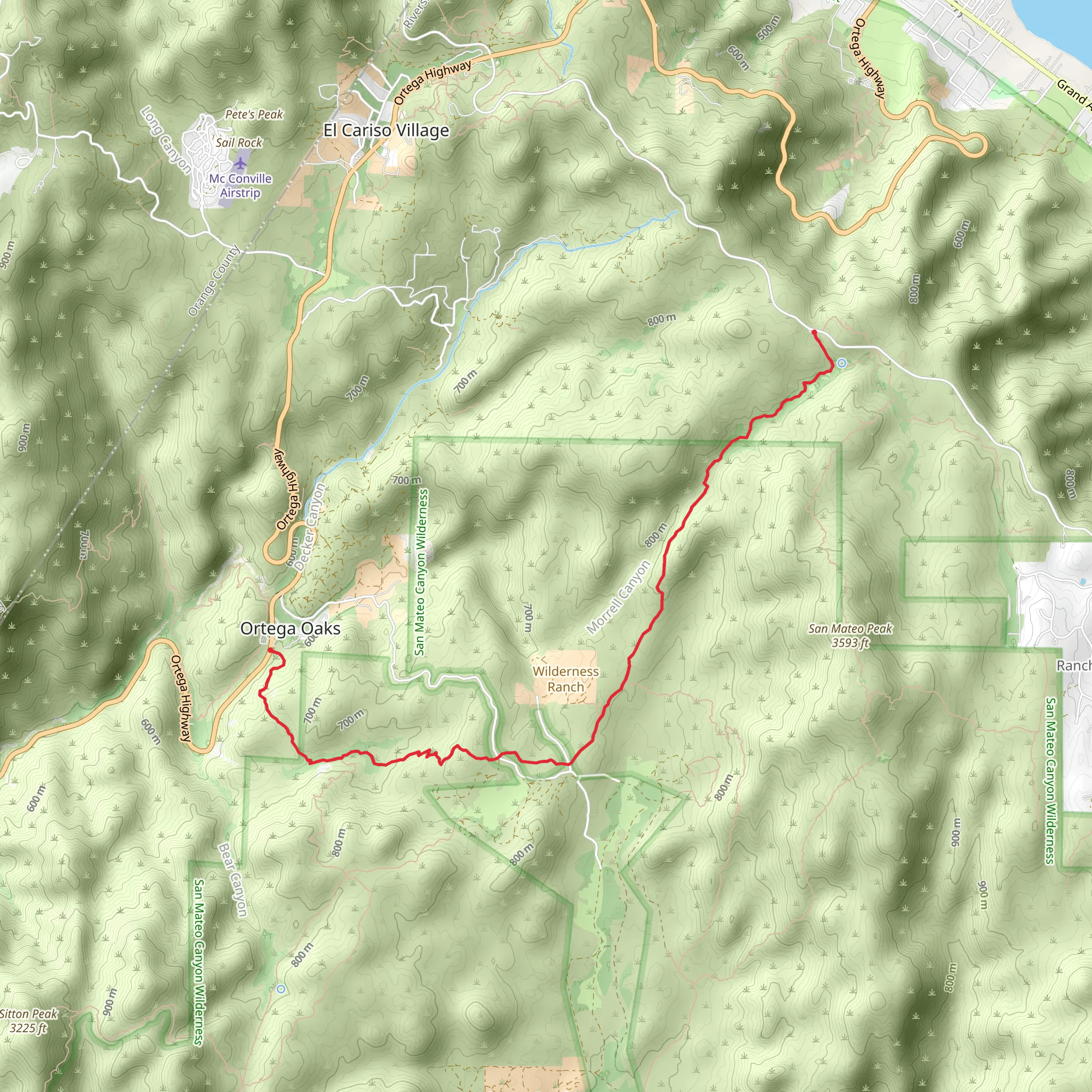 Morgan Trail mobile static map