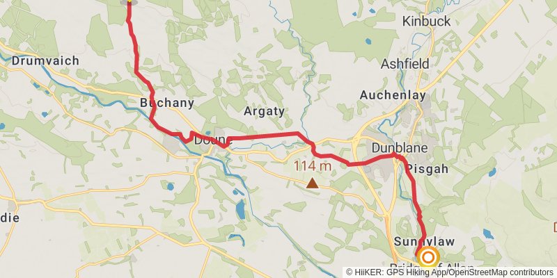 Stevenson Way stage 21 Map