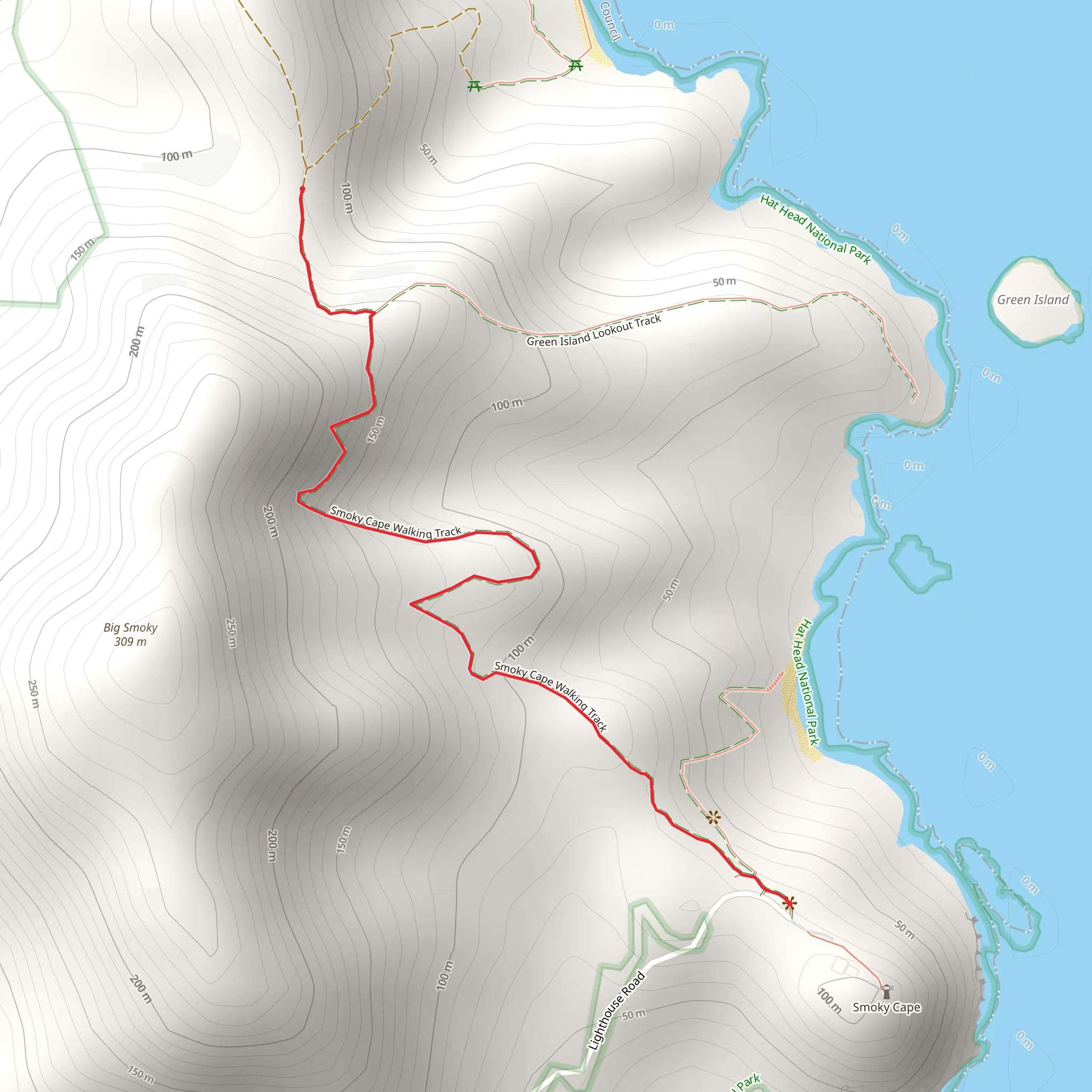 Smoky Cape Track mobile static map