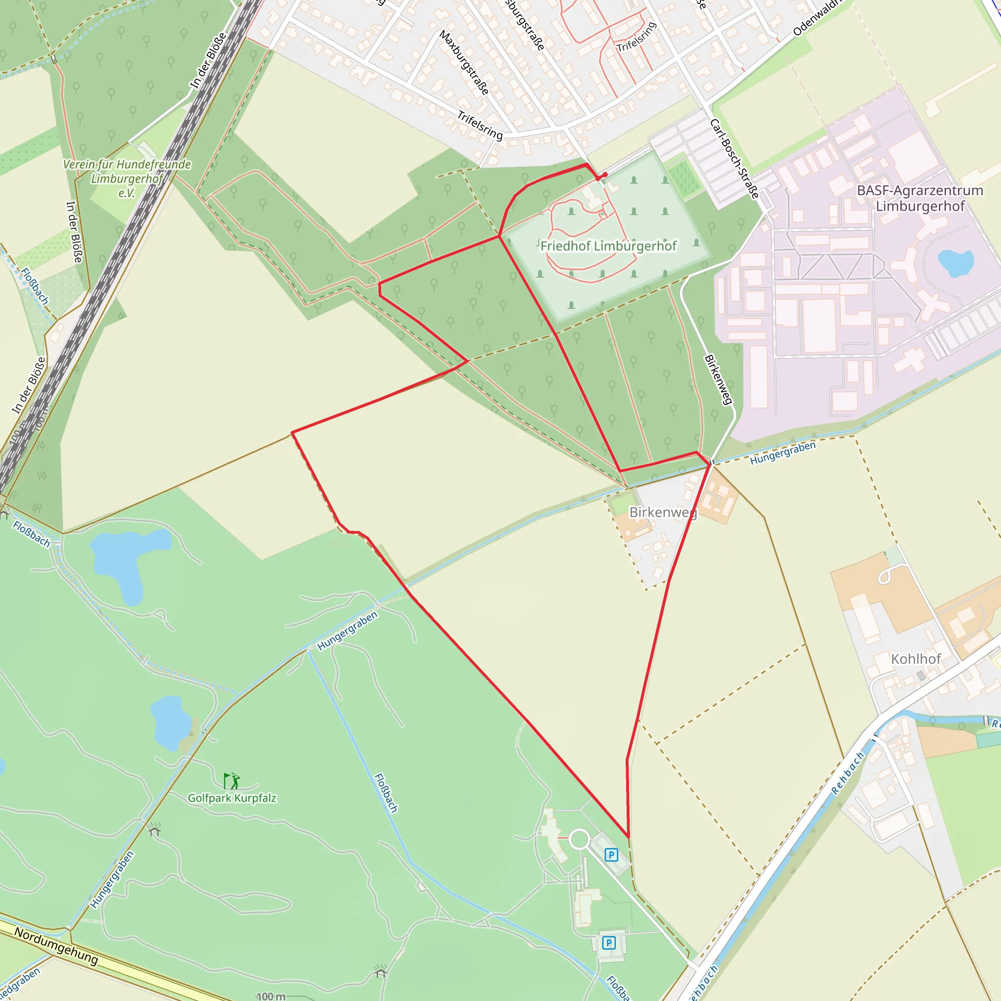 Birkenweg Loop mobile static map
