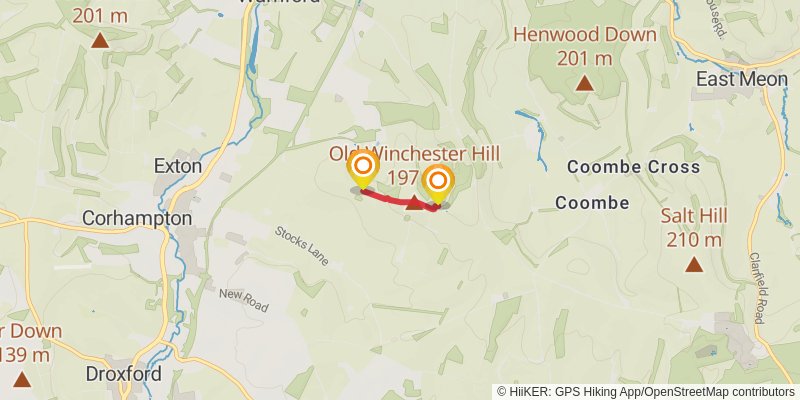 South Downs Way alt 2 Map