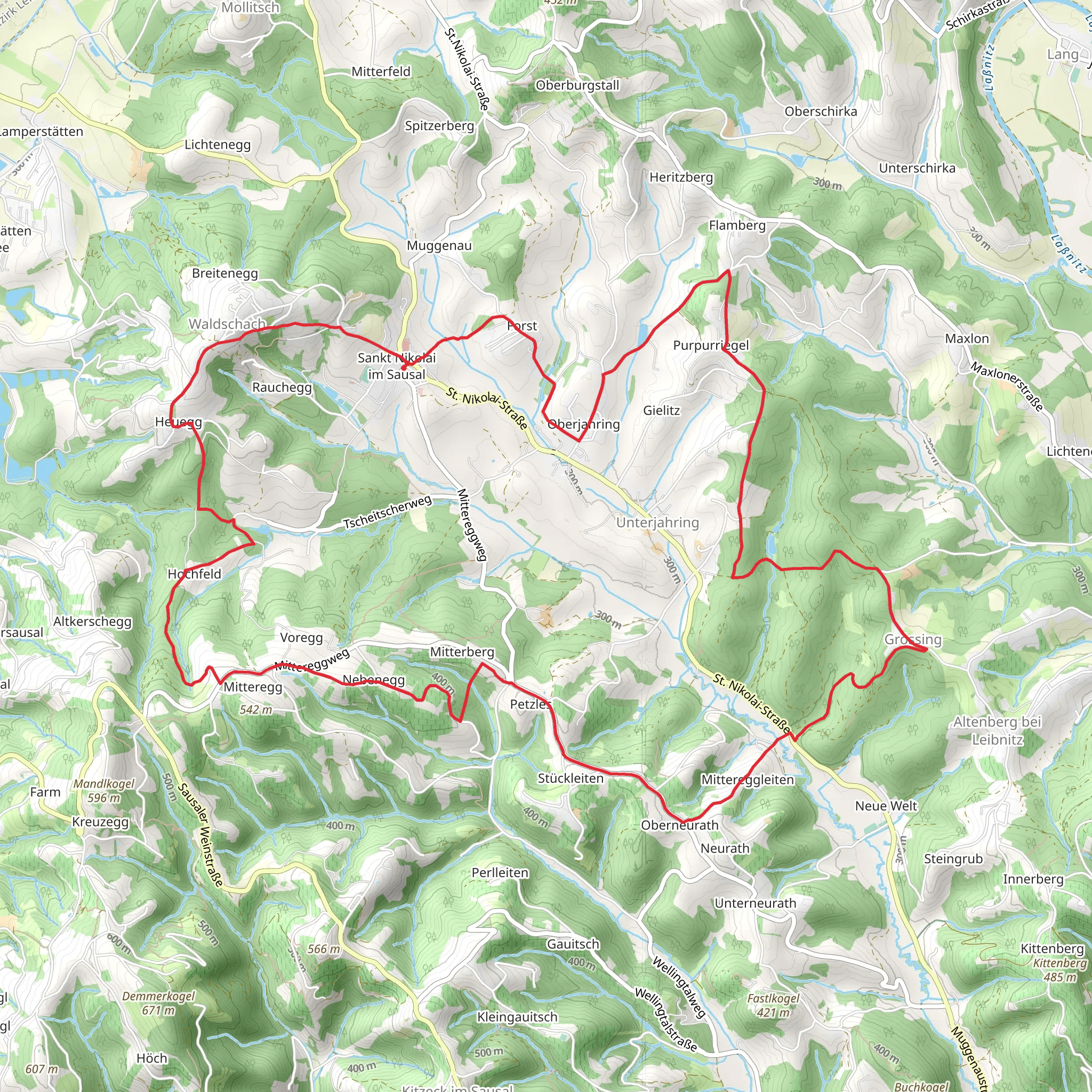 St Nikolai Panorama Trail mobile static map