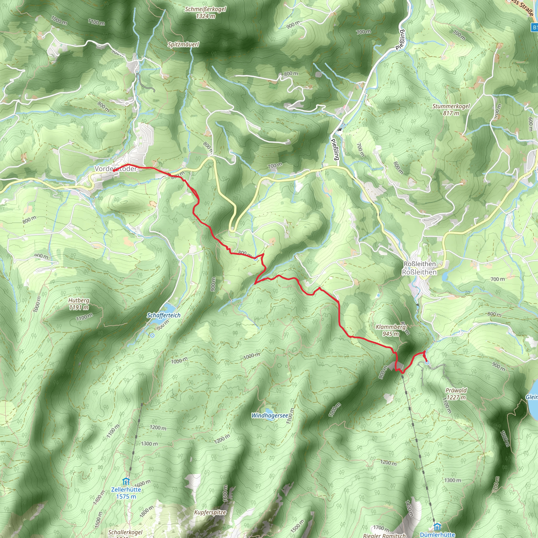 Pießling Spring mobile static map