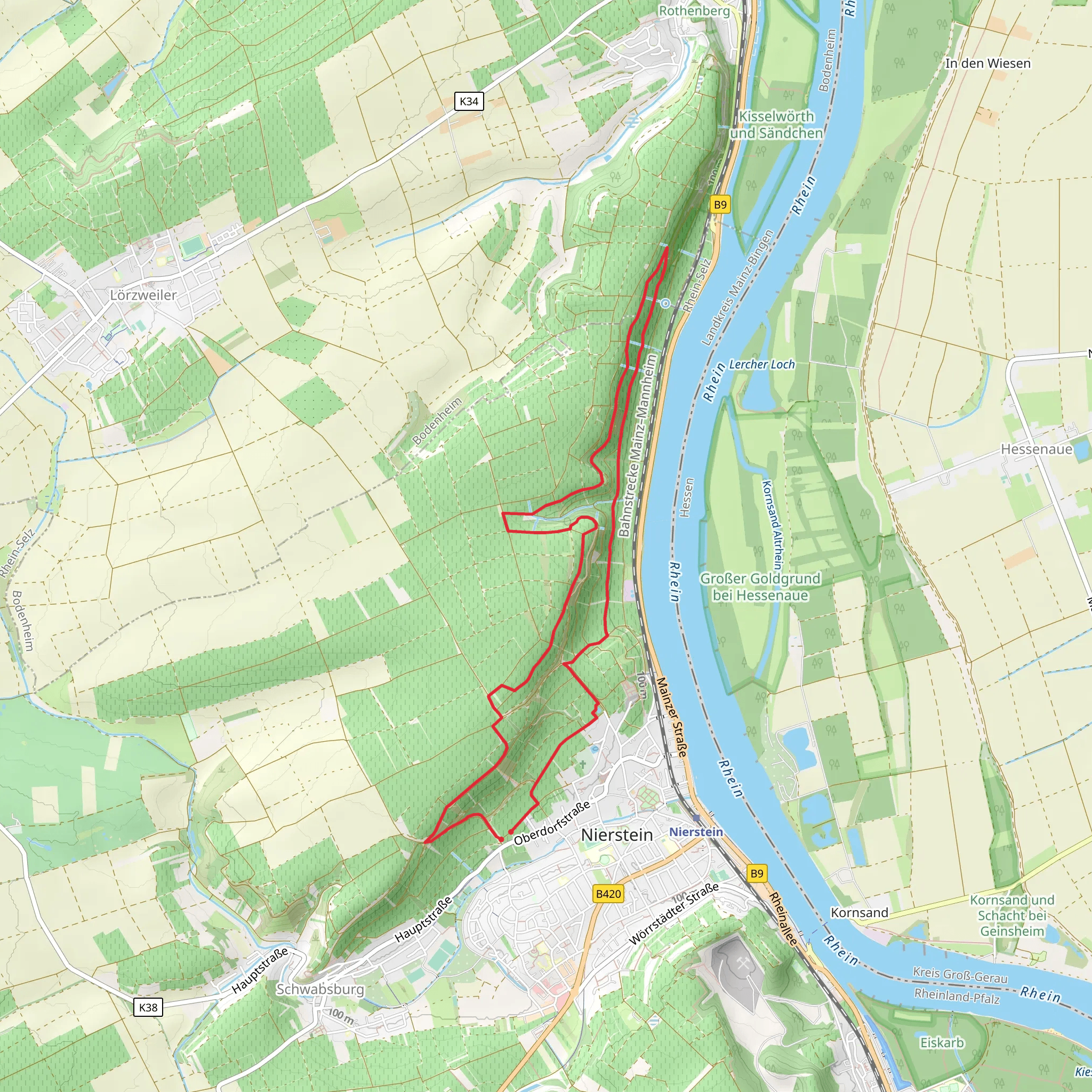Drei Tuerme Weg and NIE 1 Loop mobile static map