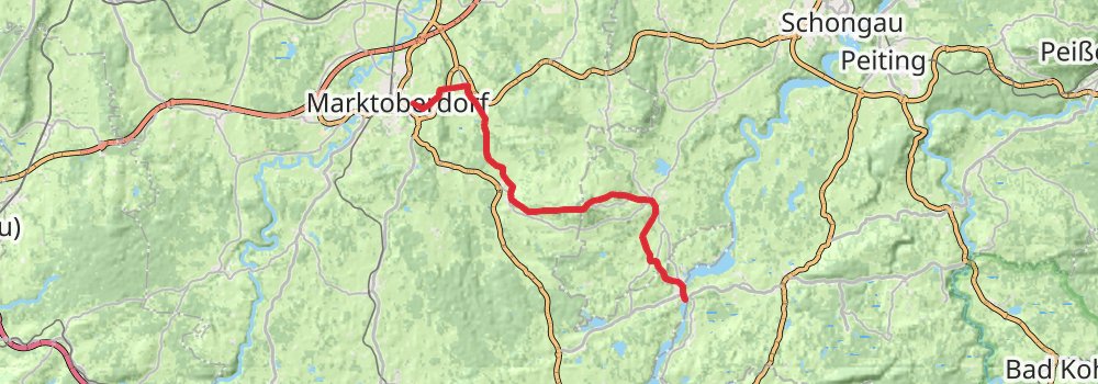 Münchner Jakobsweg stage 8 Map