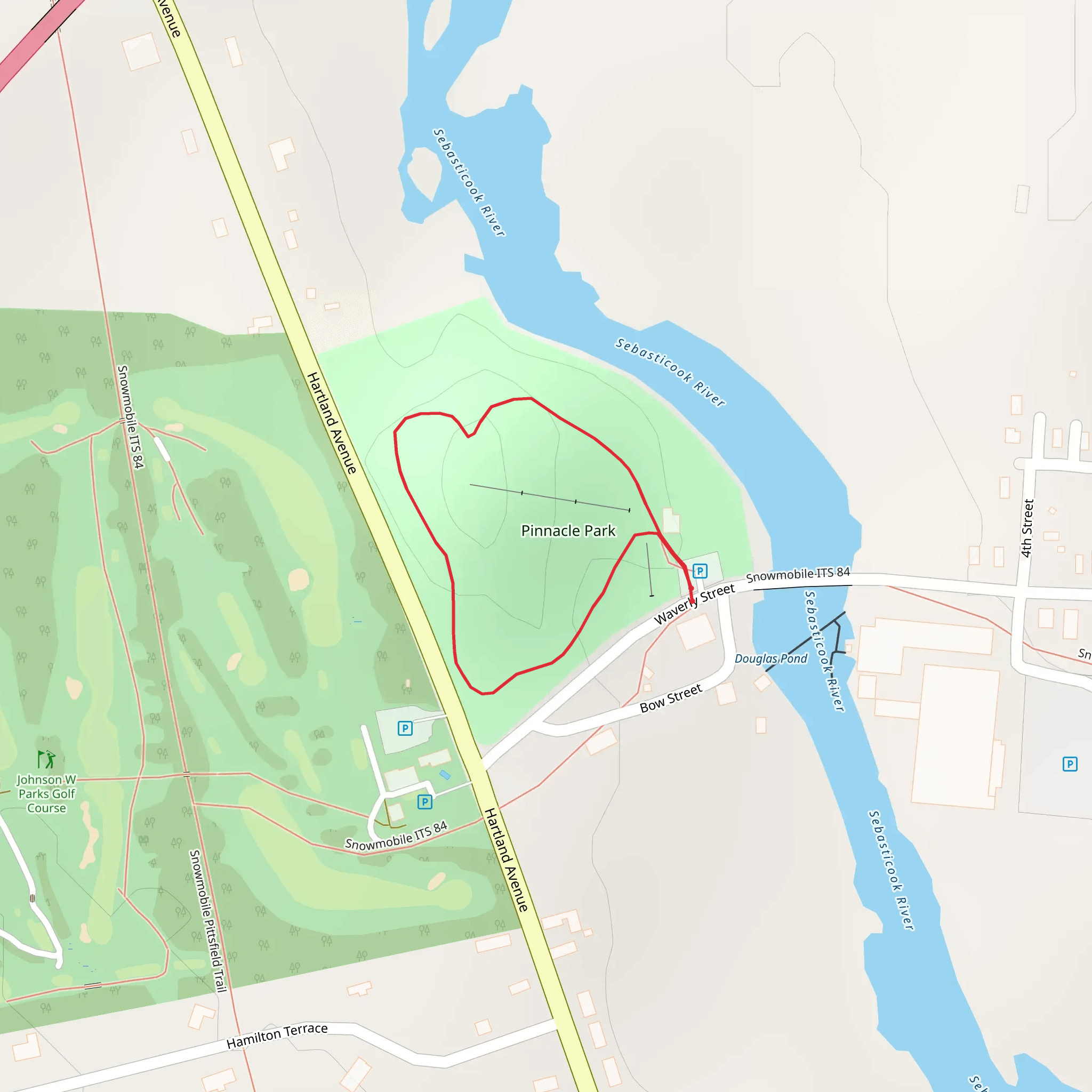 Sebasticook River - Waverly Street mobile static map