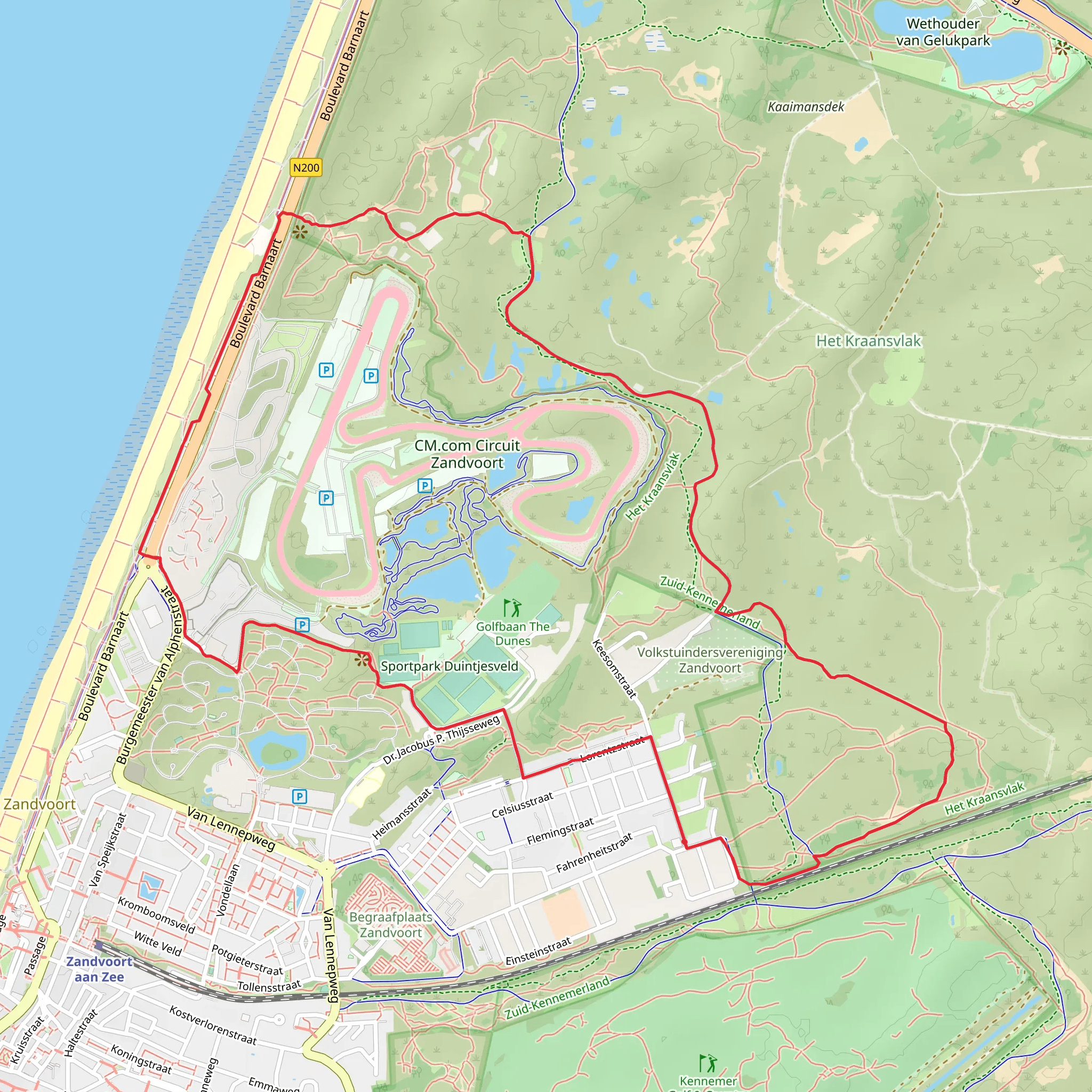 Duinpieperpad, De Duinrand and Paardekop Loop mobile static map