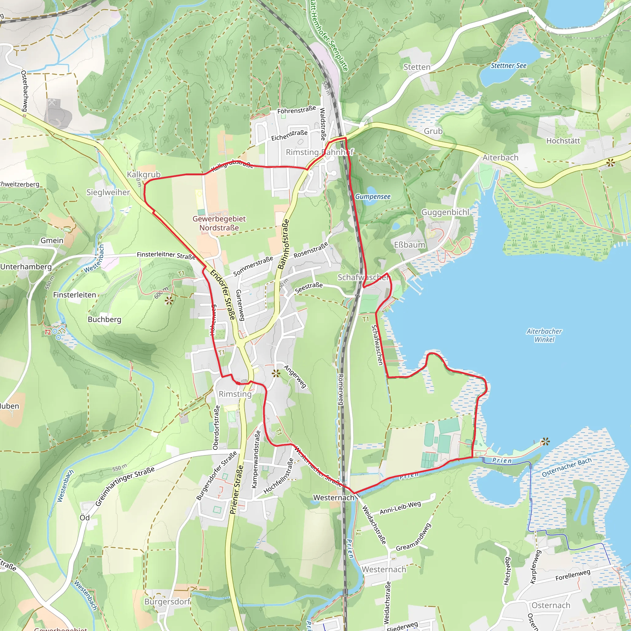 Uferweg and Alfredweg Loop mobile static map