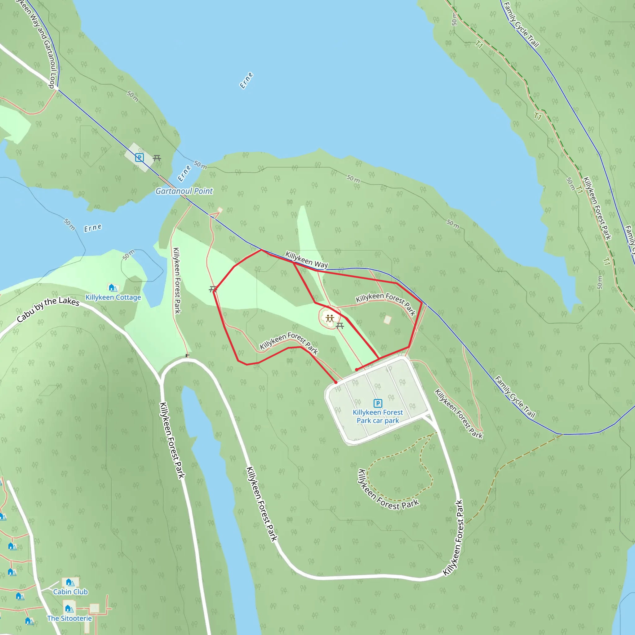 Killykeen Forest Park - Multi-Access mobile static map