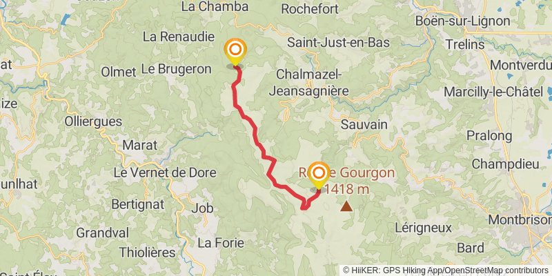 GR 3 - Vallee De La Loire stage 12 Map