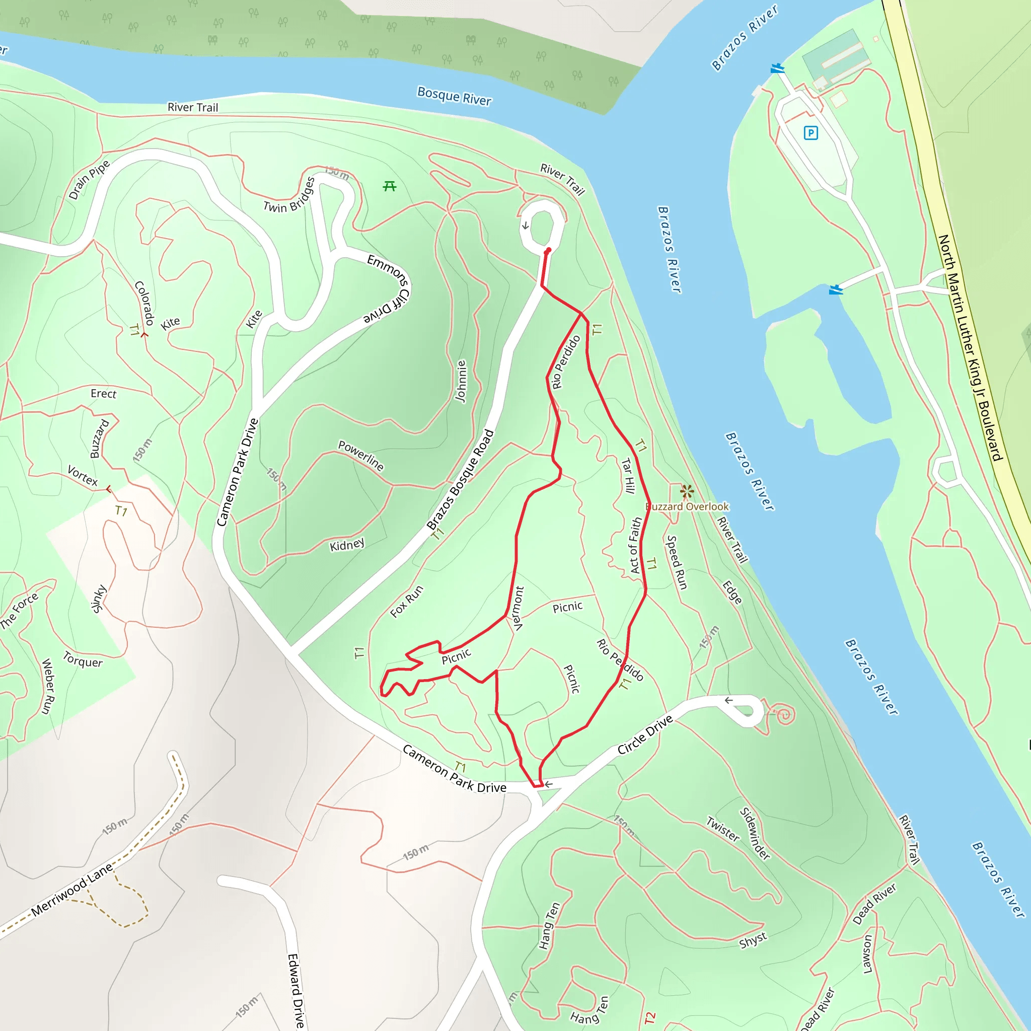 Rio Perdido and Acts of Faith Loop mobile static map