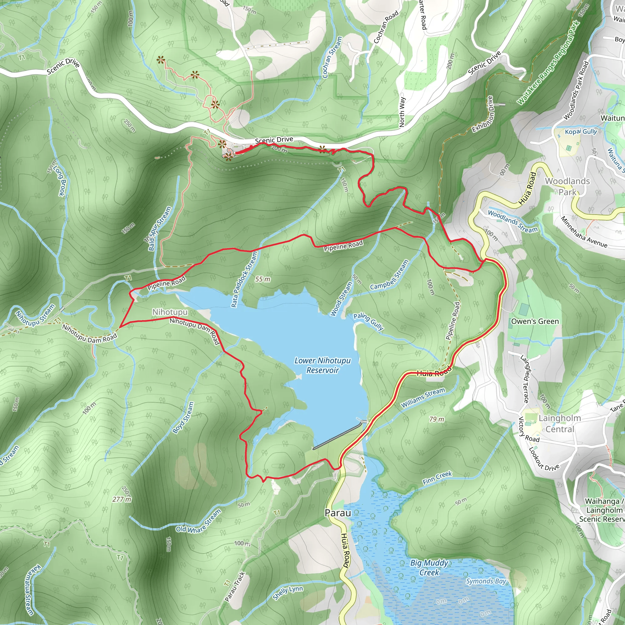 Beveridge and Pipeline Loop mobile static map