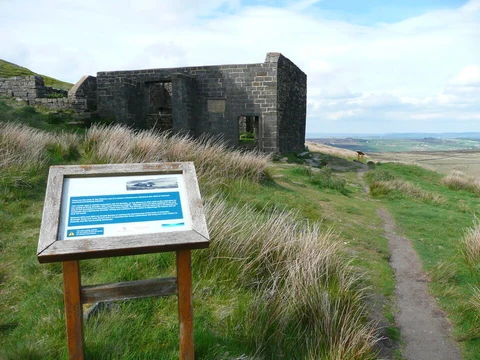An image depicting the trail Bronte Waterfall and Top Withens Walk and its surrounding area.