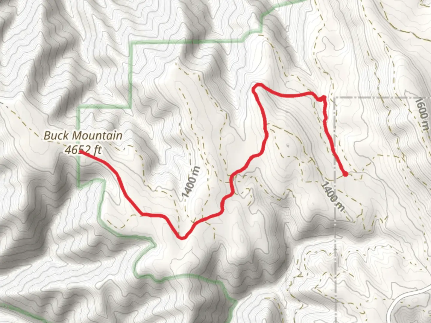 An image depicting the trail Buck Mountain via Umatilla Rim Trail and its surrounding area.
