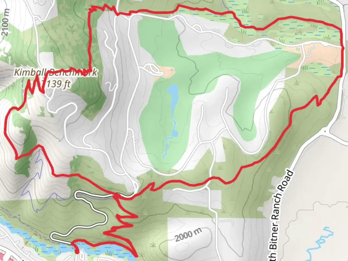 An image depicting the trail Blackhawk Trail and Glenwild Loop and its surrounding area.