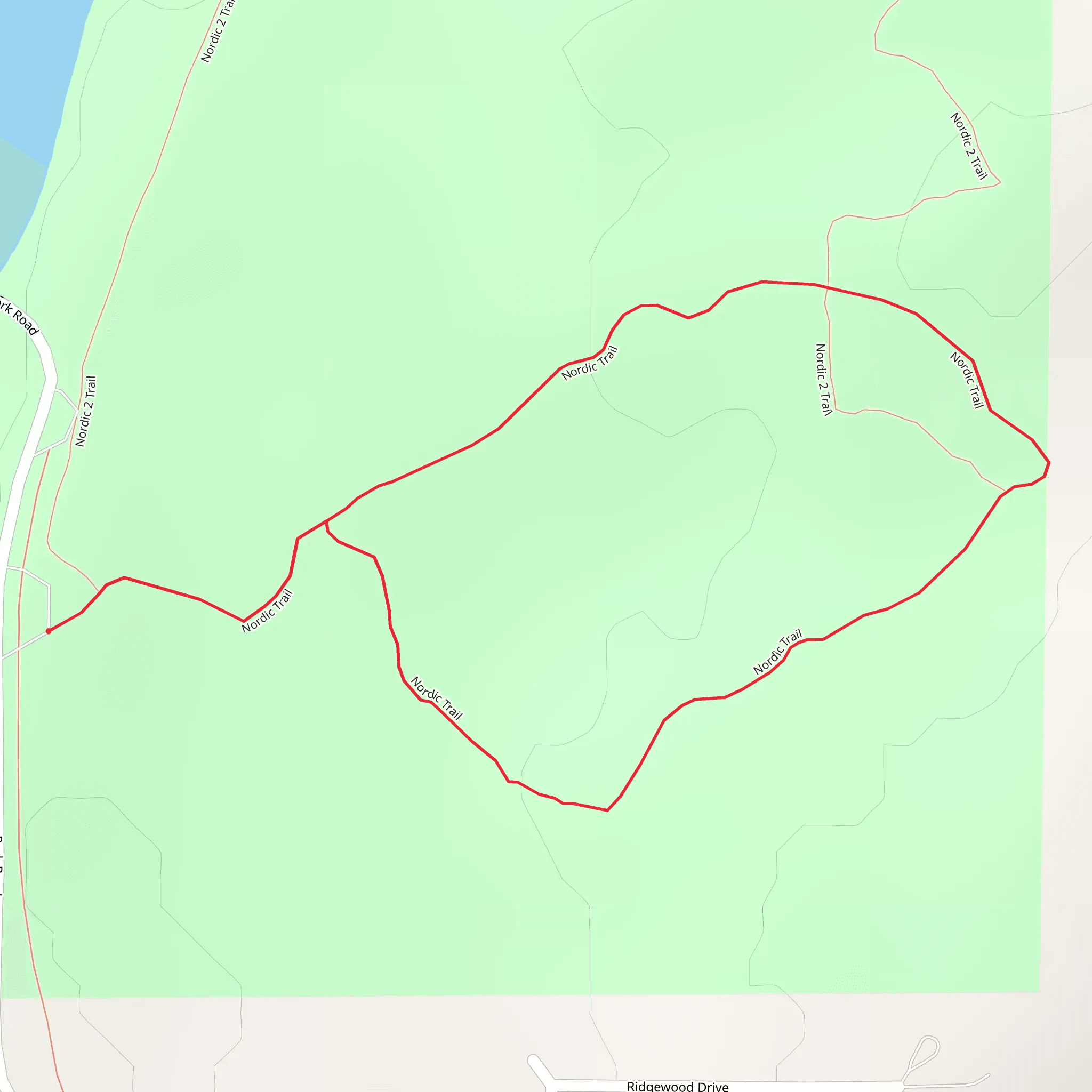 Nordic Loop Trail mobile static map