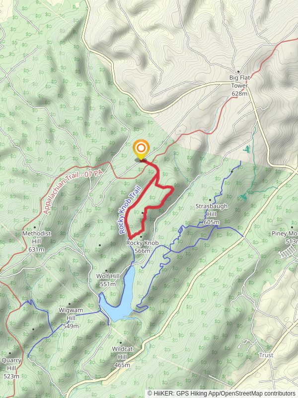 Sier Hill Loop via Rocky Knob Trail