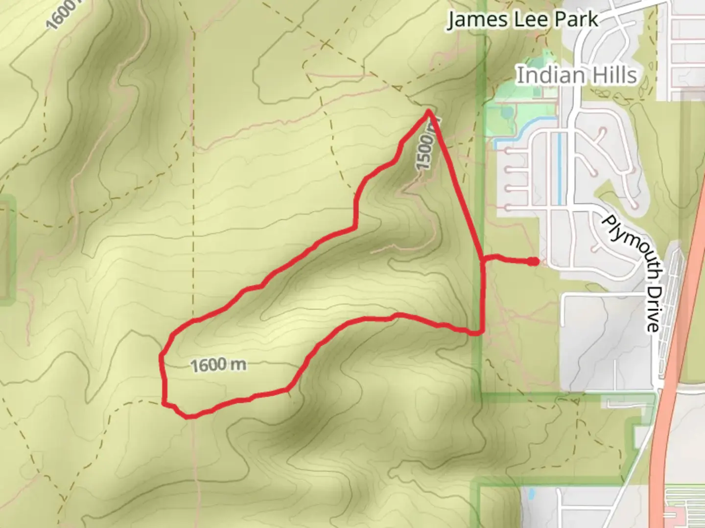 An image depicting the trail Toiyabe National Forest Loop and its surrounding area.