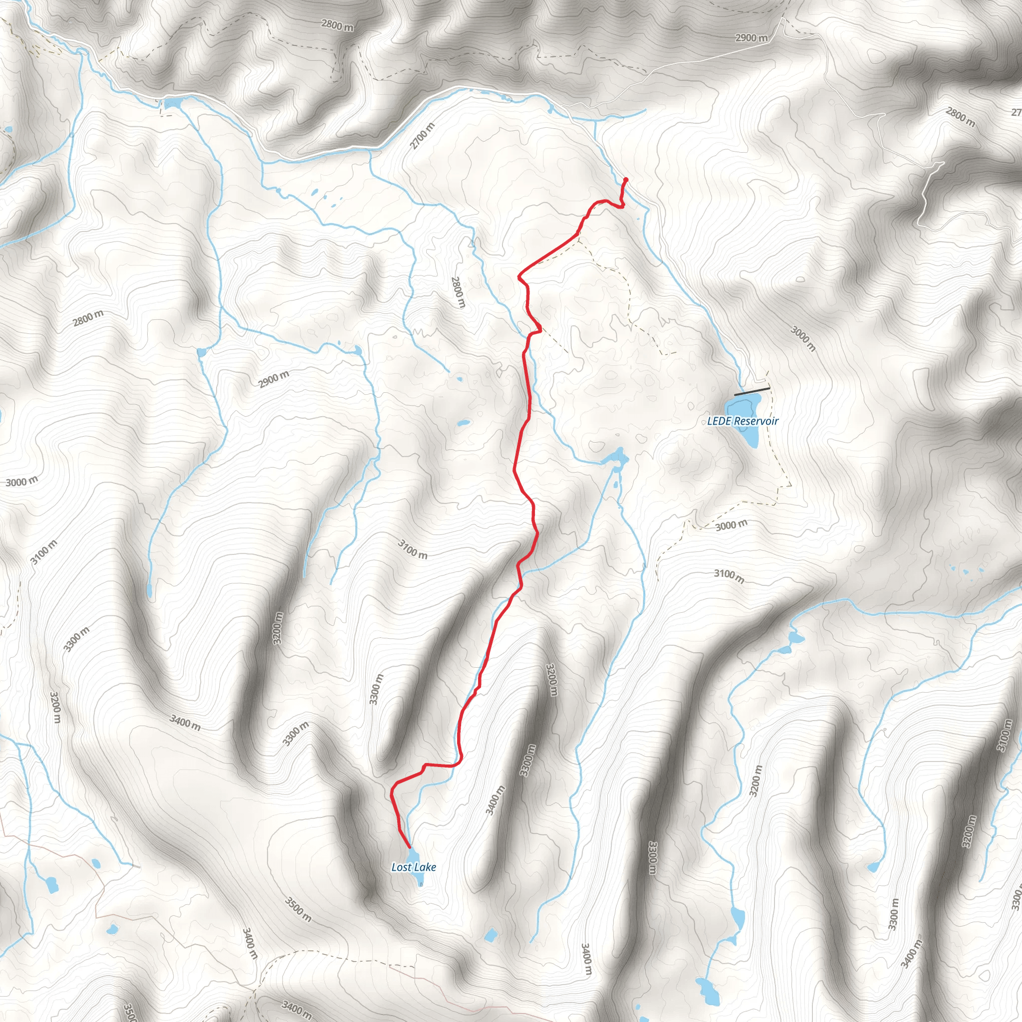 Lost Lake Trail mobile static map