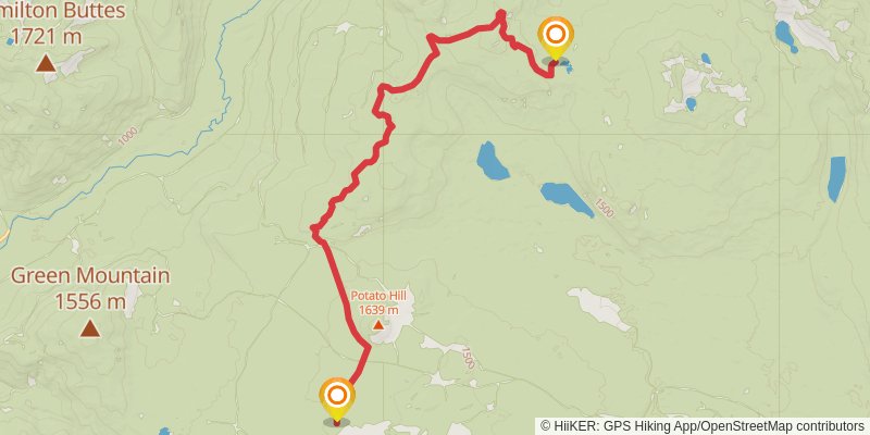Ultra Pedestrian North Loop stage 168 Map