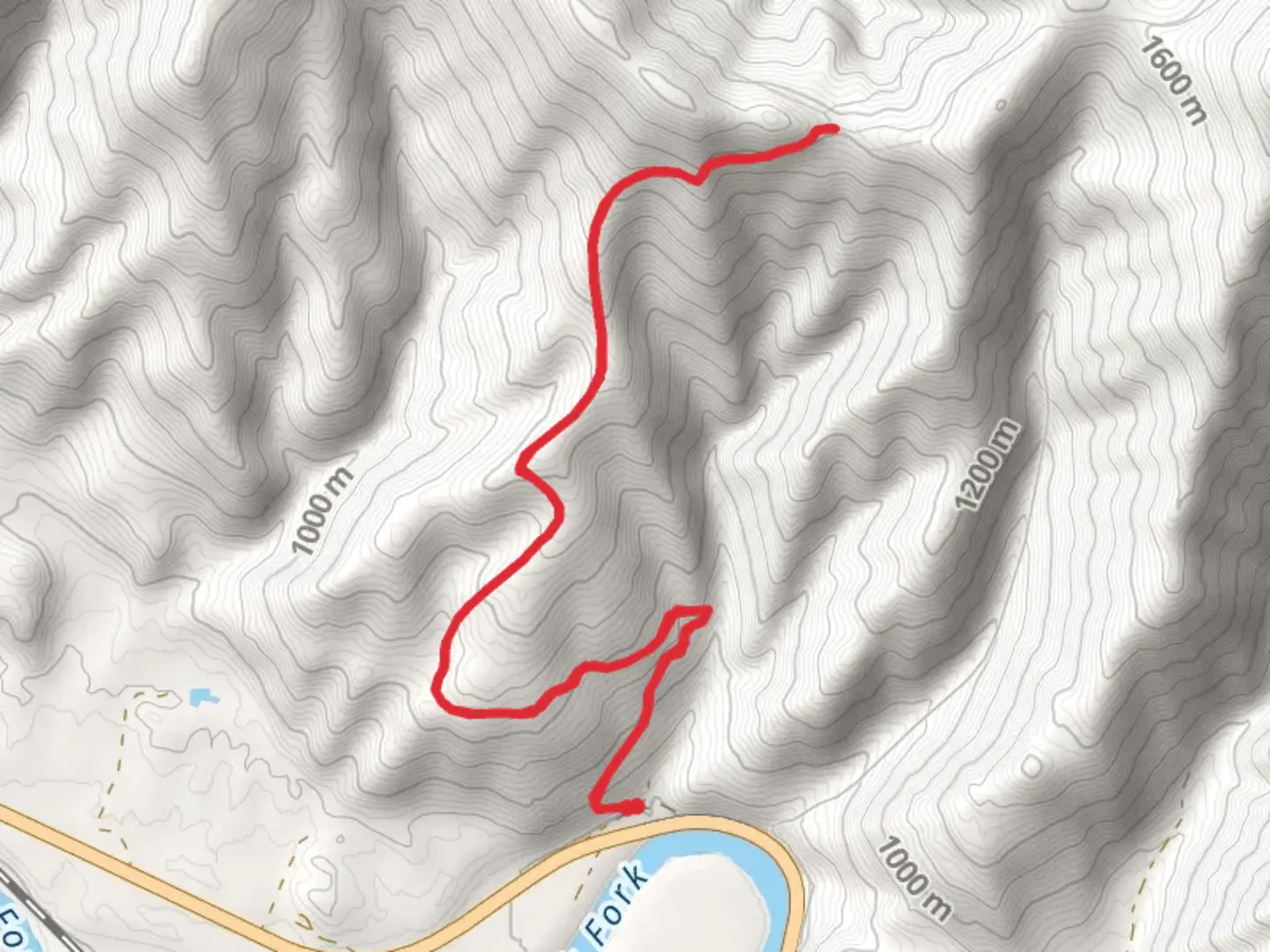 An image depicting the trail Donlan Saddle Trail and its surrounding area.