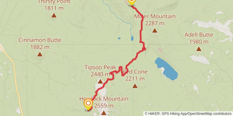 Pacific Crest Trail - Mount Hood To Mount Mcgloughlin stage 23 Map